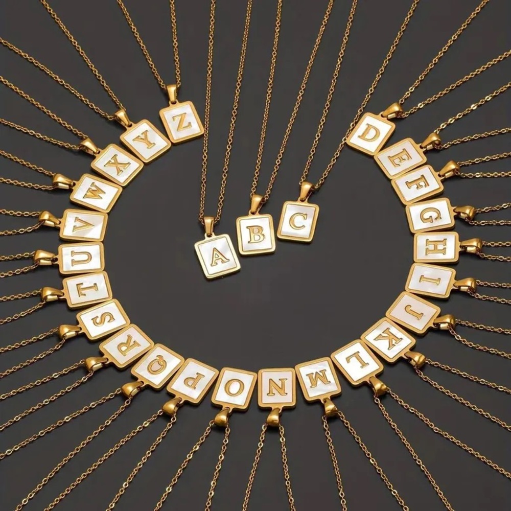 Initial necklace